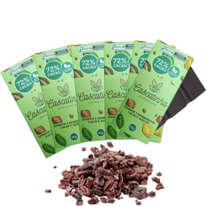 Barras de chocolate (kit com 6 barras) 72% cacau sem glúten e lactose 150g