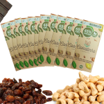 Barras de chocolate (display com 12 barras) 65% Cacau com castanha de caju e uva passa sem glúten e lactose 300g