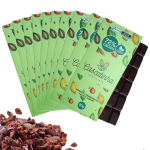 Barras de chocolate (display com 10 barras) 72% cacau sem glúten e lactose 800g