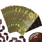 Barras de chocolate (display com 10 barras) 92% cacau sem glúten e lactose 800g